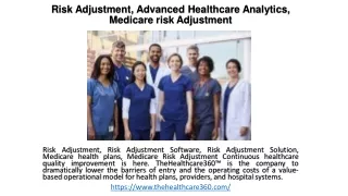 Risk Adjustment, Advanced Healthcare Analytics, Medicare risk Adjustment