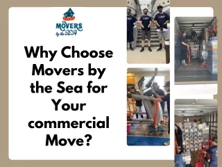 Why Choose Movers by the Sea for Your commercial Move?