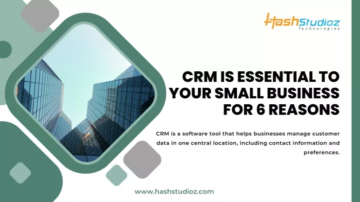 crm is essential to your small business