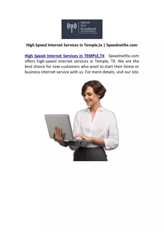 high speed internet services in temple