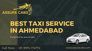 Best Taxi Service in Ahmedabad - Assure Cabs