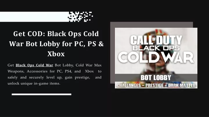 get cod black ops cold war bot lobby for pc ps xbox
