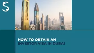 how to obtain an investor visa in dubai