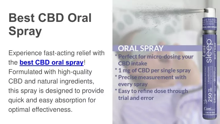 best cbd oral spray