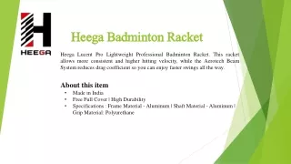 Heega Lucent Pro Badminton Racket