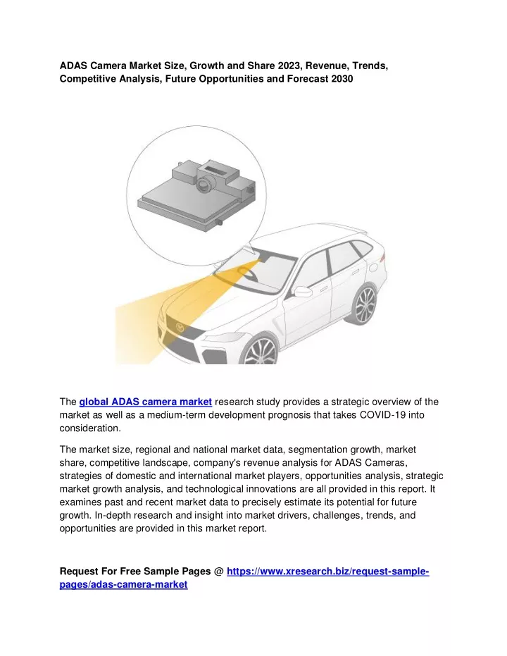 adas camera market size growth and share 2023