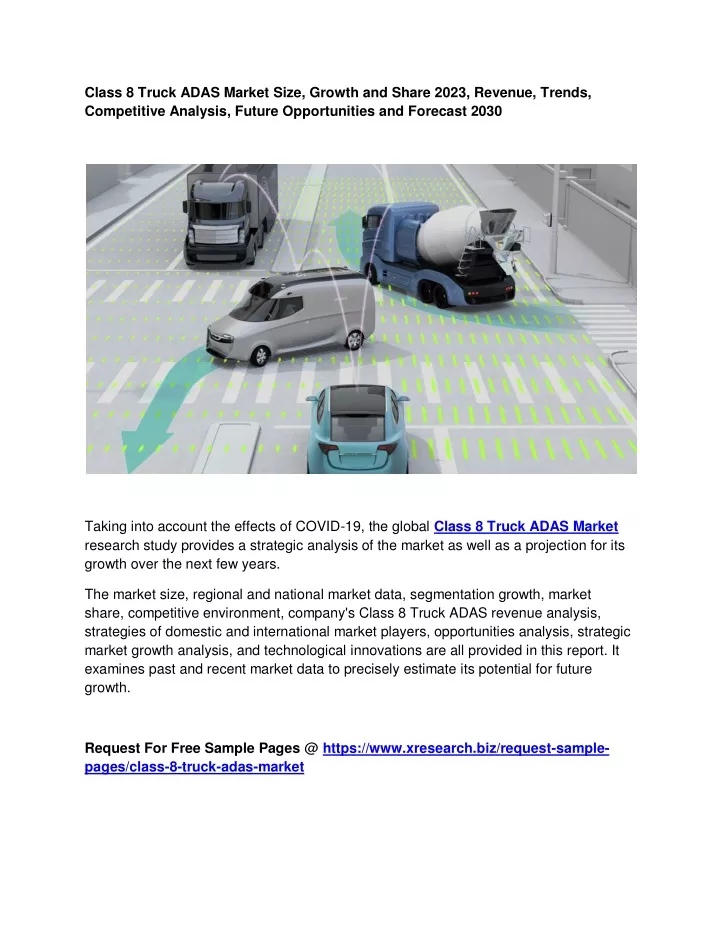 class 8 truck adas market size growth and share