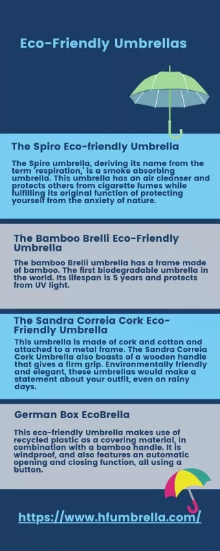 Eco Friendly Umbrellas