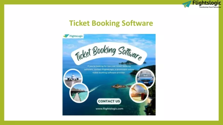 ticket booking software