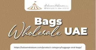 Bulk Discounts on Bags Wholesale UAE: Trendy Bags at Unbeatable Prices
