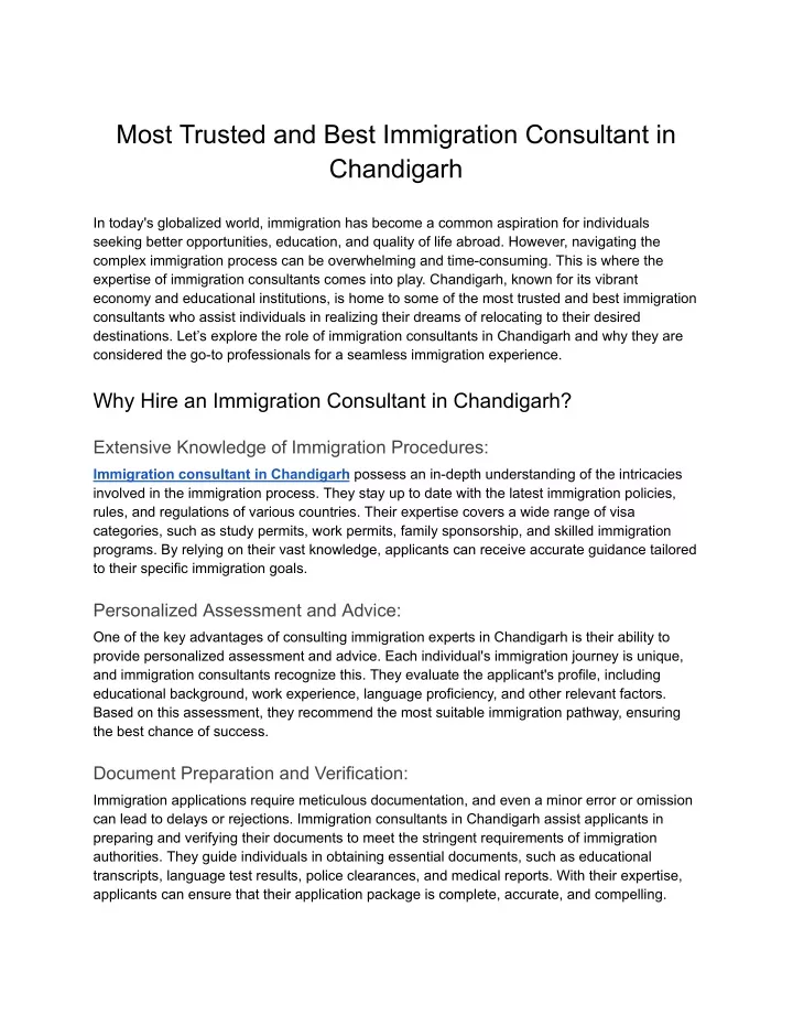 most trusted and best immigration consultant