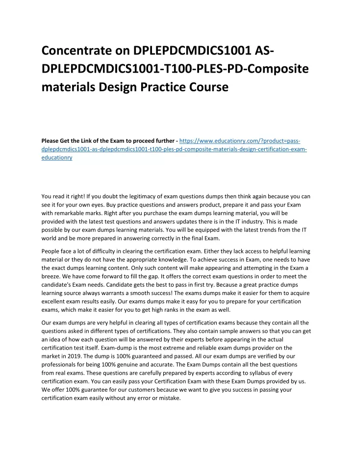 concentrate on dplepdcmdics1001