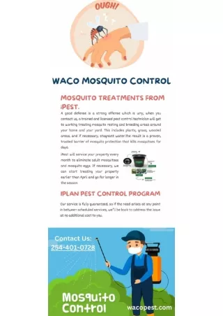 WACO MOSQUITO CONTROL | Waco Pest Control