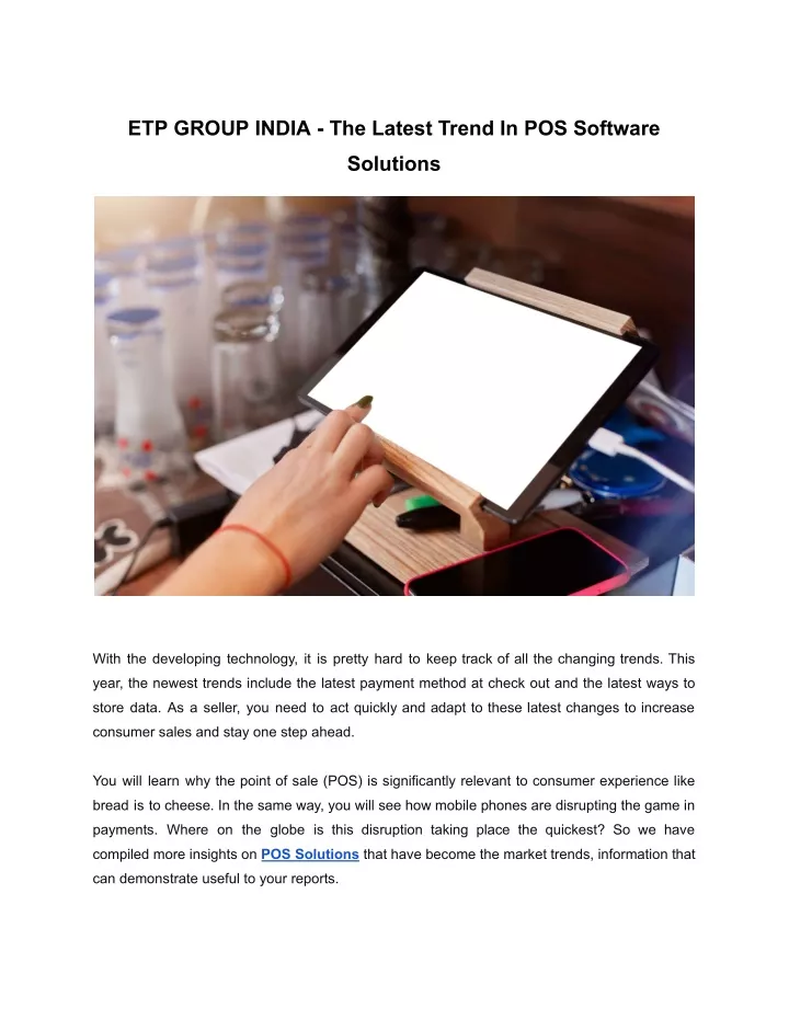 etp group india the latest trend in pos software