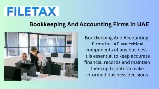 Bookkeeping And Accounting Firms In UAE