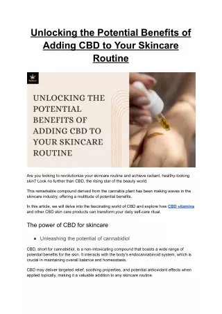 unlocking the potential benefits of adding