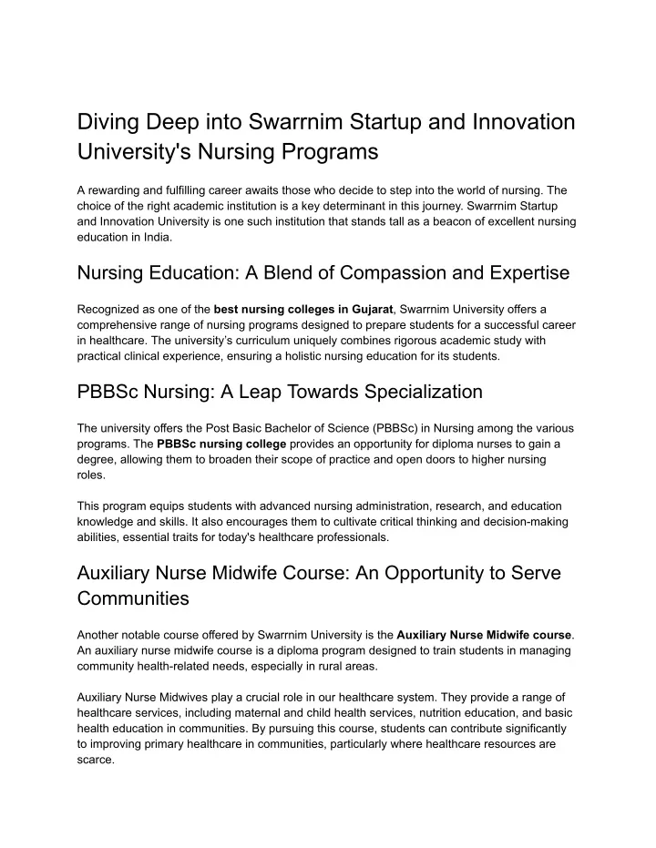 diving deep into swarrnim startup and innovation