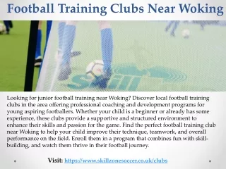 Football Training Clubs Near Woking