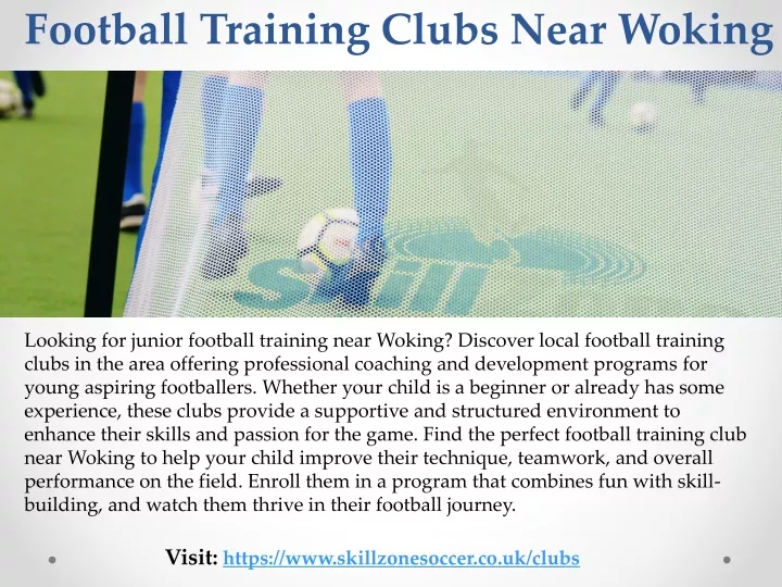 football training clubs near woking