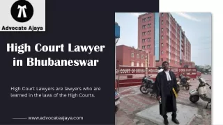 High Court Lawyer in Bhubaneswar