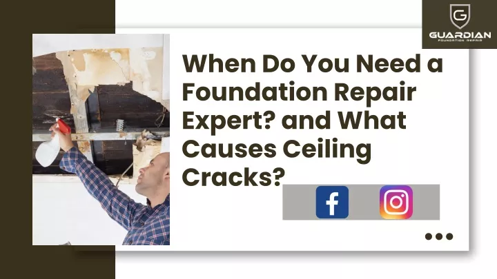 when do you need a foundation repair expert