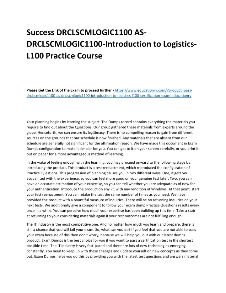 success drclscmlogic1100 as drclscmlogic1100