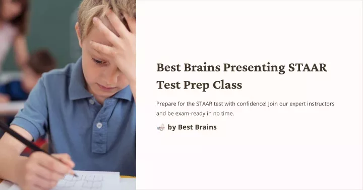 best brains presenting staar test prep class