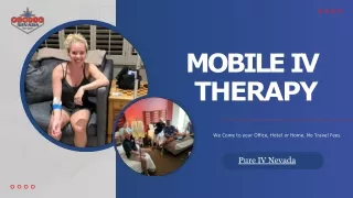 Mobile IV Therapy Services Near Me Nevada | Pure IV Nevada