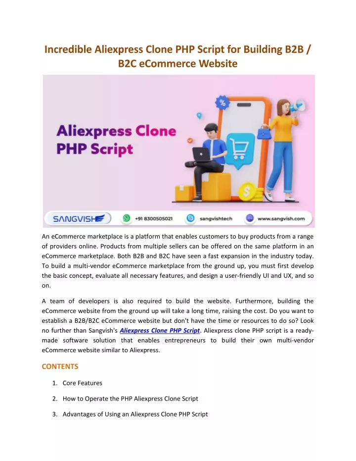 incredible aliexpress clone php script