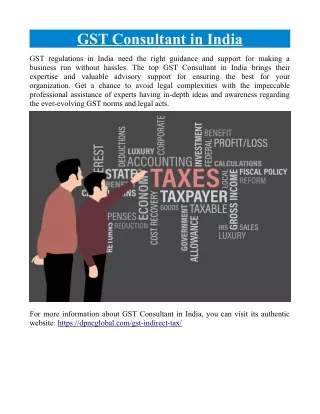 gst consultant in india