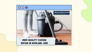 High-Quality Vacuum Repair in Richland, Ohio