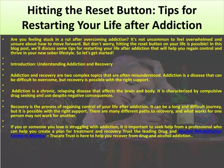 hitting the reset button tips for restarting your