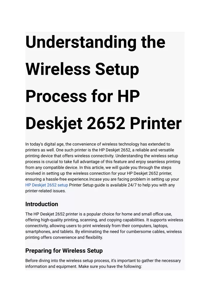 understanding the wireless setup process