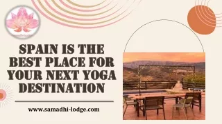 Spain Is The Best Place For Your Next Yoga Destination