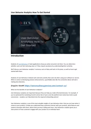 User Behavior Analytics How To Get Started