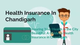 Health Insurance In Chandigarh