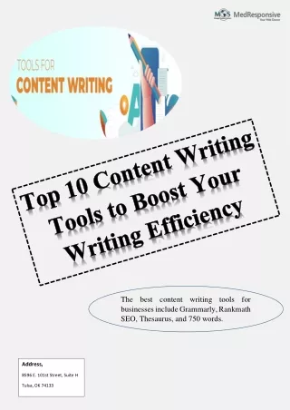 Top 10 Content Writing Tools to Boost Your Writing Efficiency