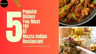 Mazza Indian Restaurant - 20% Discount On Orders Over £25 (Delivery & Collection