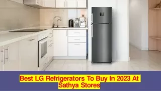 LG refrigerators to buy