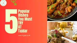 Tajdar | India’s restaurant near me | Curries takeaway near me