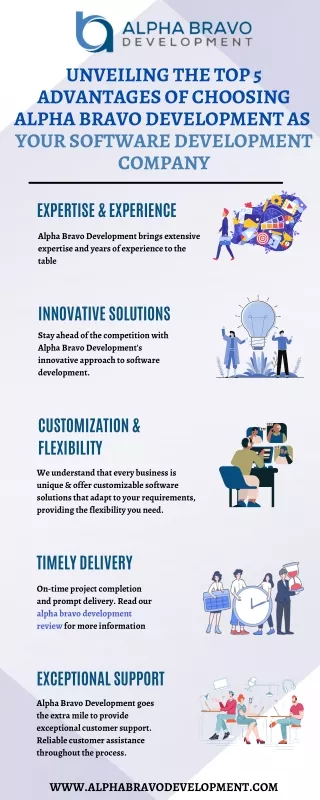 Unveiling the Top 5 Advantages of Choosing Alpha Bravo Development as  Your Software Development Company