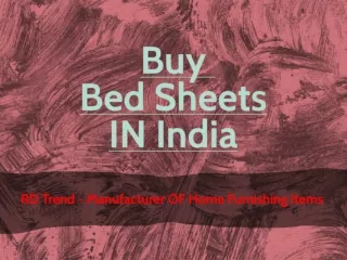 Buy Bedsheets Online at Best Prices in India - RD Trend