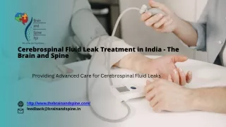 Cerebrospinal Fluid Leak Treatment in India - The Brain and Spine