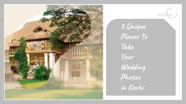 3 unique places to take your wedding photos