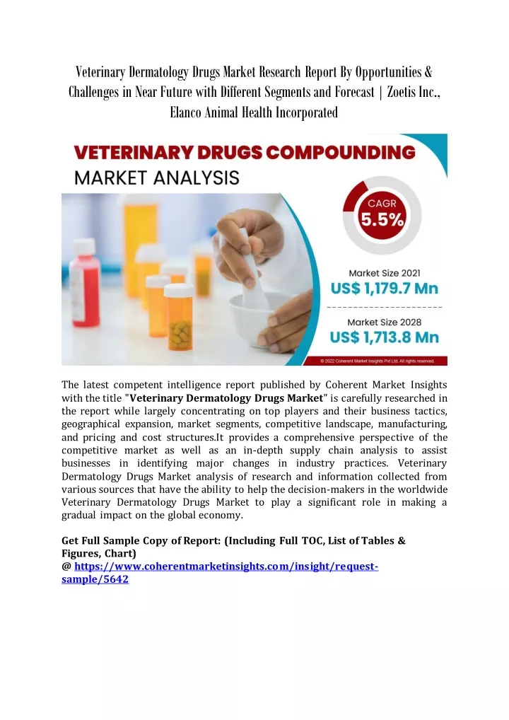 veterinary dermatology drugs market research