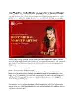 How Much Does the Best Bridal Makeup Artist in Gurgaon Charge - slide 1