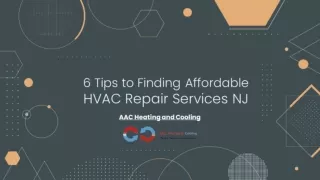 6 Tips to Finding Affordable HVAC Repair Services NJ.