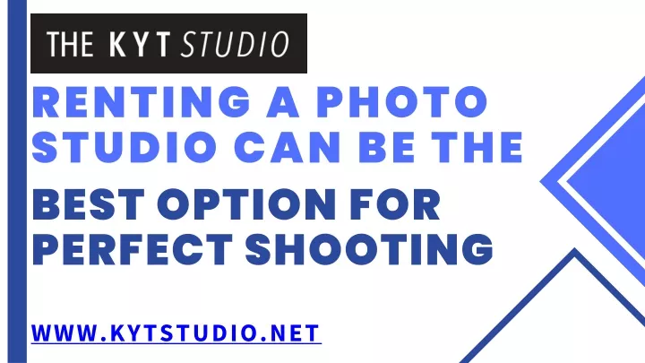 renting a photo studio can be the