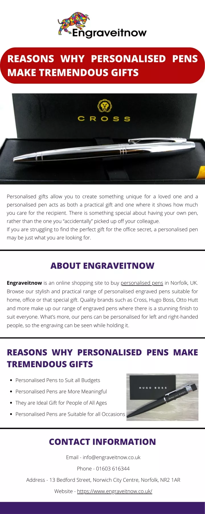 reasons why personalised pens make tremendous