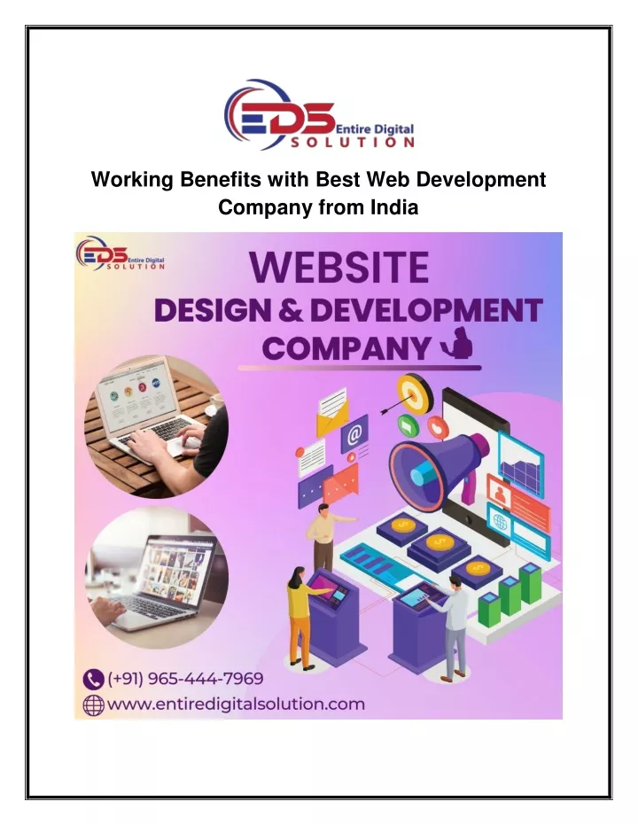 working benefits with best web development